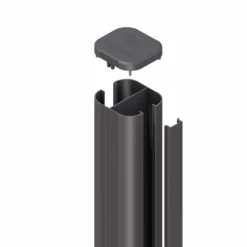 Steckpfosten 'System' Anthrazit 7 X 7 X 105 Cm