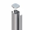 Steckpfosten 'System' Silber 7 X 7 X 105 Cm