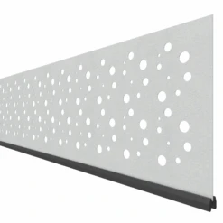 Dekorprofil-Set 'System Bubble' Edelstahl 178 X 30 Cm