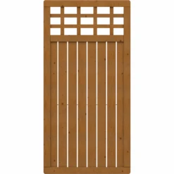 Zaunelement 'Como' Mit Gitter Braun 89 X 178 Cm
