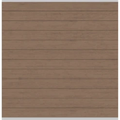 Zaunfeld-Set 'System WPC' Mandel Silber 178 X 183 Cm