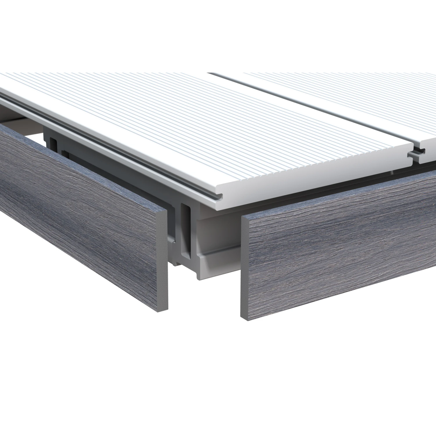 WPC-Abschlussleiste 'DreamDeck Platinum' Grau 2000 X 60 X 10 Mm 1 WPC-Abschlussleiste 'DreamDeck Platinum' Grau 2000 X 60 X 10 Mm