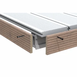 WPC-Abschlussleiste 'DreamDeck BiColor' Mandelfarben 2000 X 80 X 10 Mm