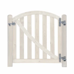 Einzeltor-Beschlagsatz Grau-aluminium Pulverbeschichtet