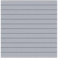 Zaunelement System WPC XL Silber 178 X 183 Cm