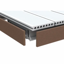 Abschlussleiste 'DreamDeck Plus' WPC Braun 2000 X 80 X 10 Mm