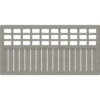 Zaunelement 'Como' Mit Gitter Grau 178 X 89 Cm