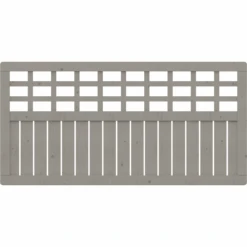 Zaunelement 'Como' Mit Gitter Grau 178 X 89 Cm