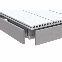 WPC-Abschlussleiste 'DreamDeck' Grau 2000 X 80 X 10 Mm