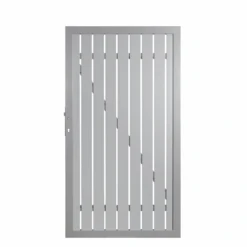 Alu-Tor 'Squadra' DIN Links Silber 98 X 180 Cm