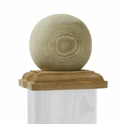 Kugel-Pfostenkappe 'System' Nadelholz Für Pfosten 9 X 9 Cm