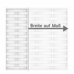 Zaunelement Nach Maß 'Romo' Weiß Kunststoff