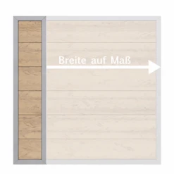 Maßelement 'Design WPC' Sand Aluminium