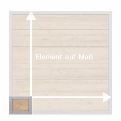 Maßelement 'Design' Sand WPC Aluminium