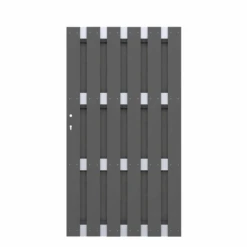 Tor 'Jumbo' Anthrazit WPC Aluminium