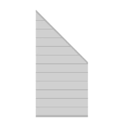 Zaun-Anschluss-Set 'System' Silber Aluminium