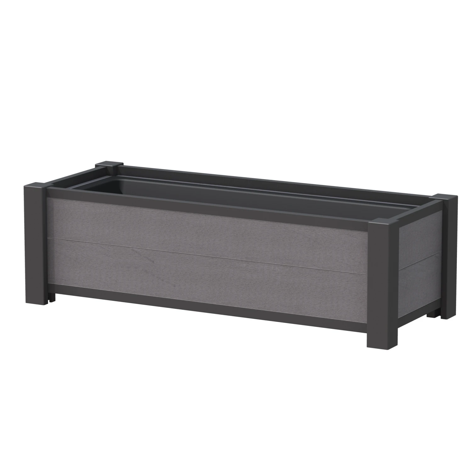 Pflanzkasten WPC Anthrazit 129 X 52 X 40 Cm 1 Pflanzkasten WPC Anthrazit 129 X 52 X 40 Cm