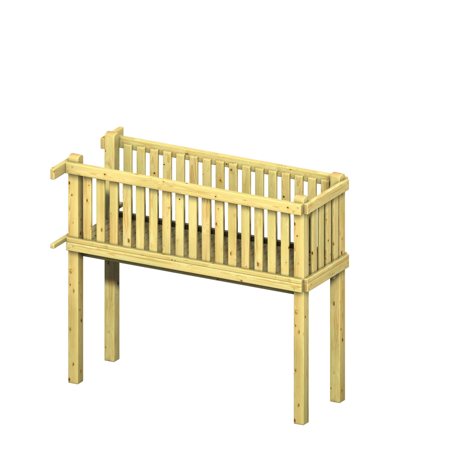 Brücken-Komplettset 'Winnetoo Pro' Nadelholz 262 X 92 X 232 Cm 1 Brücken-Komplettset 'Winnetoo Pro' Nadelholz 262 X 92 X 232 Cm