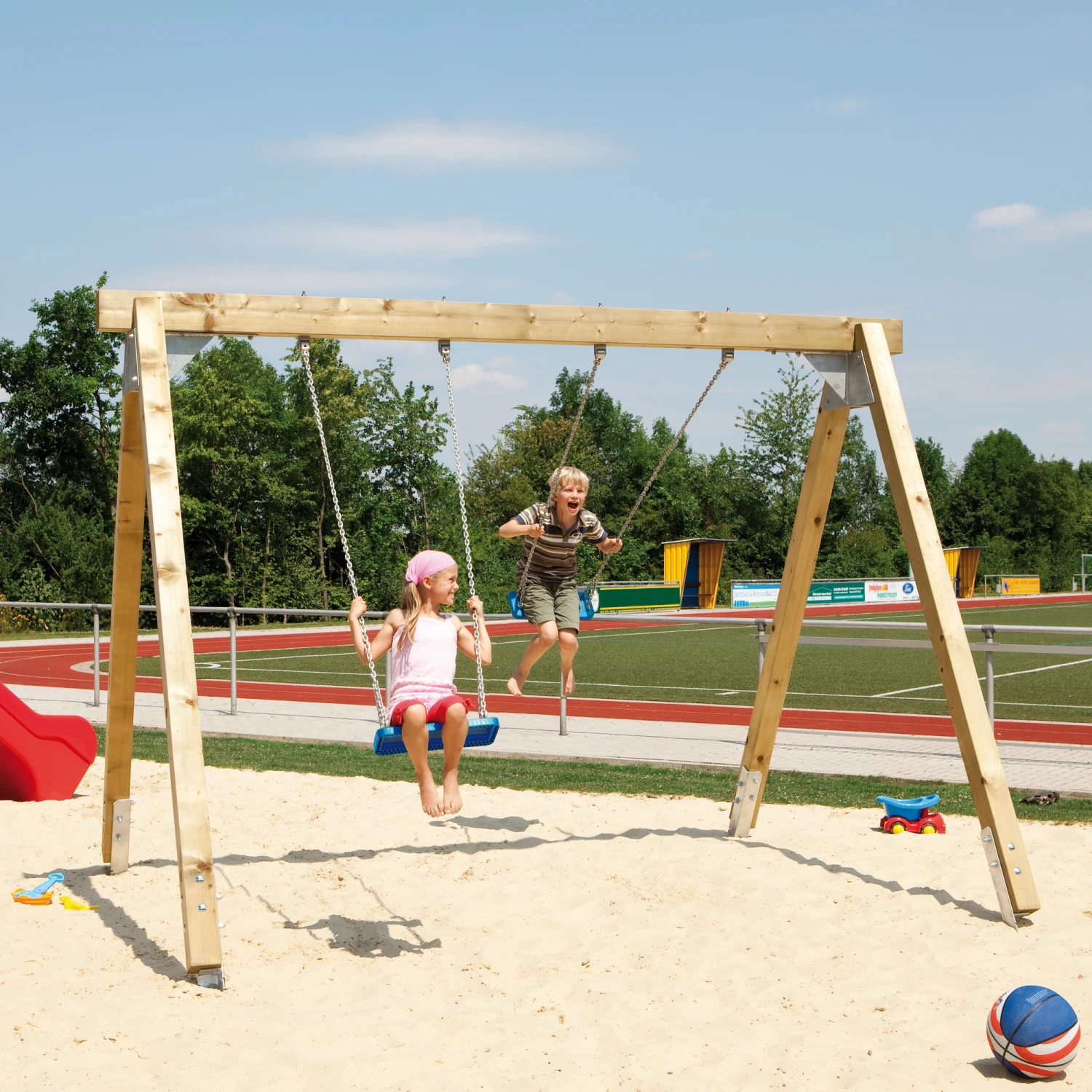 Schaukel-Set 'Winnetoo Pro' Nadelholz 358 X 230 X 249 Cm, Freistehend 3 Schaukel-Set 'Winnetoo Pro' Nadelholz 358 X 230 X 249 Cm, Freistehend – Bild 3