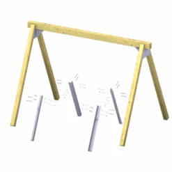 Schaukelständer 'Winnetoo Pro' Nadelholz 270 X 11 X 11 Cm, 2 Pfosten 8 Schaukelständer 'Winnetoo Pro' Nadelholz 270 X 11 X 11 Cm, 2 Pfosten -GartenWelt Günstiges Geschäft 4321345 04