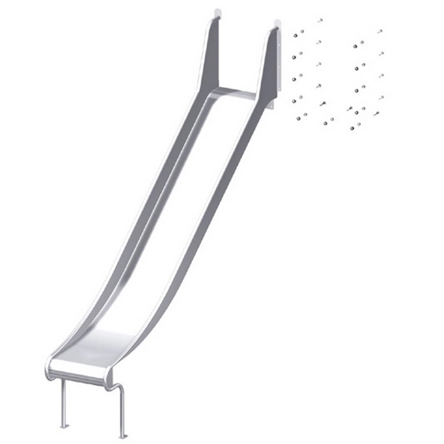 Edelstahlrutsche 'Winnetoo Pro' 247 X 52 X 149 Cm, Passend Für Grundturm 3 Edelstahlrutsche 'Winnetoo Pro' 247 X 52 X 149 Cm, Passend Für Grundturm – Bild 3