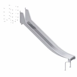 Edelstahlrutsche 'Winnetoo Pro' 247 X 52 X 149 Cm, Passend Für Grundturm 10 Edelstahlrutsche 'Winnetoo Pro' 247 X 52 X 149 Cm, Passend Für Grundturm -GartenWelt Günstiges Geschäft 4321360 04