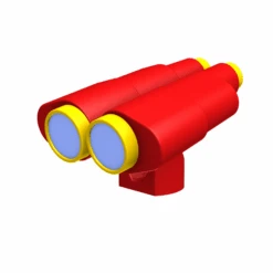 Doppelfernrohr 'Winnetoo' Rot 29 Cm, Schwenkbar