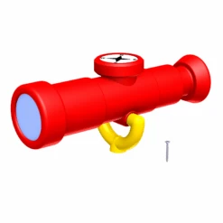 Fernrohr 'Winnetoo' Rot 29 Cm, Mit Kompass