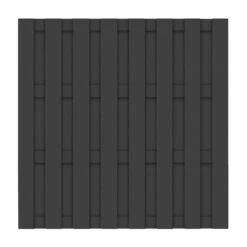 TraumGarten Sichtschutzzaun WPC Anthrazit "Lamelle Basic"