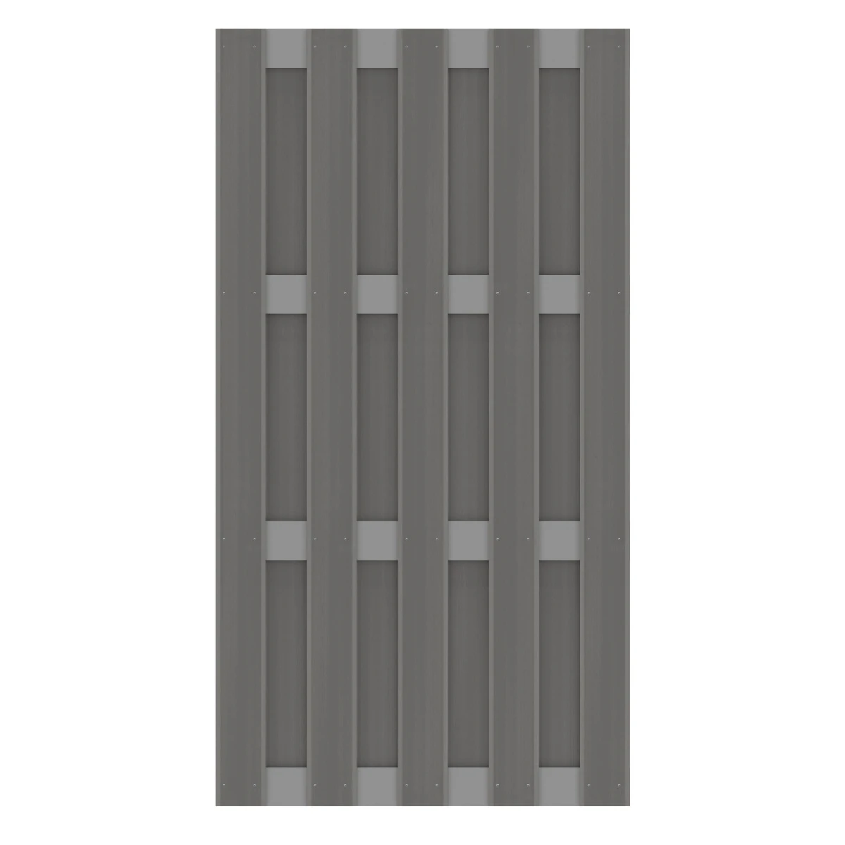 TraumGarten Sichtschutzzaun WPC Anthrazit "JUMBO" Alu-Riegel 1 TraumGarten Sichtschutzzaun WPC Anthrazit "JUMBO" Alu-Riegel