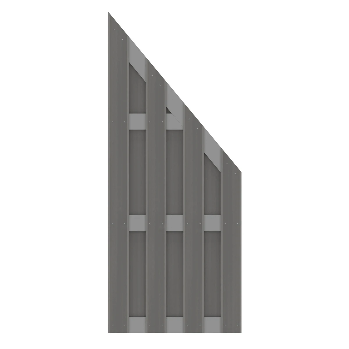 TraumGarten Sichtschutzzaun WPC Anthrazit "JUMBO" Anschluss Alu-Riegel 1 TraumGarten Sichtschutzzaun WPC Anthrazit "JUMBO" Anschluss Alu-Riegel