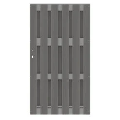 TraumGarten Tor WPC Anthrazit JUMBO Alu-Riegel