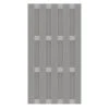 TraumGarten Sichtschutzzaun WPC Grau "JUMBO" Alu-Riegel