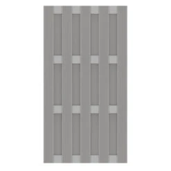 TraumGarten Sichtschutzzaun WPC Grau "JUMBO" Alu-Riegel