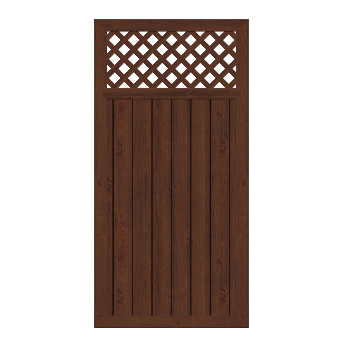 TraumGarten Sichtschutzzaun Kunststoff Nussbaum "LONGLIFE RIVA" Mit Gitter Gerade 1 TraumGarten Sichtschutzzaun Kunststoff Nussbaum "LONGLIFE RIVA" Mit Gitter Gerade