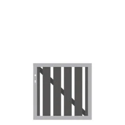 TraumGarten Tor WPC Alu Anthrazit "RAJA"