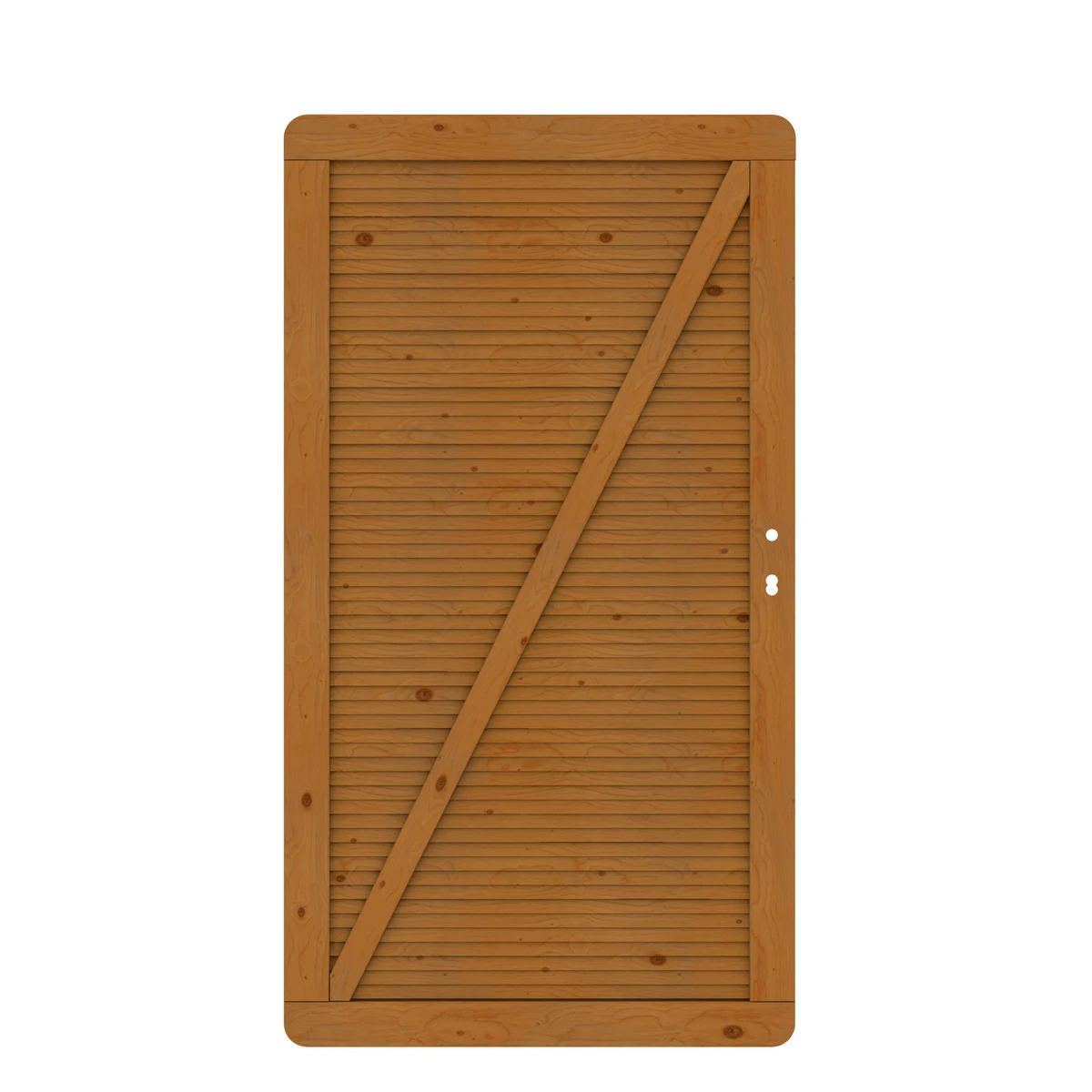 TraumGarten Tor Lasiert Holz Braun ARZAGO 2 TraumGarten Tor Lasiert Holz Braun ARZAGO – Bild 2