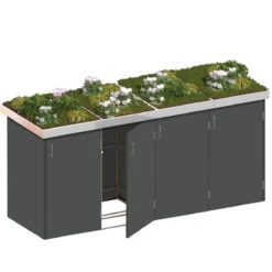 TraumGarten BINTO HPL Schiefer Variante/Set 4er-Box, Pflanzschale