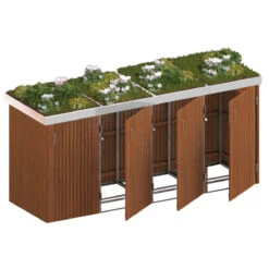 TraumGarten BINTO Hartholzvariante 8, 4er-Box Mit Pflanzschale