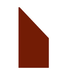 TraumGarten Sichtschutzzaun ACM Rot Schrägelement "SYSTEM BOARD"