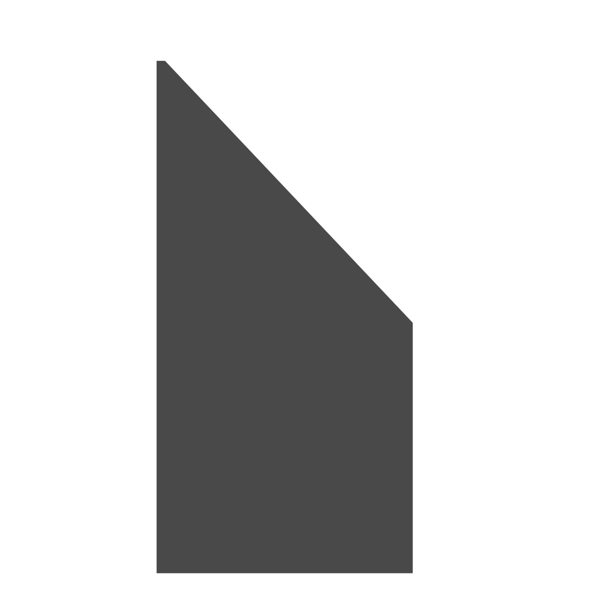 TraumGarten Sichtschutzzaun ACM Schiefer Schrägelement "SYSTEM BOARD" 1 TraumGarten Sichtschutzzaun ACM Schiefer Schrägelement "SYSTEM BOARD"