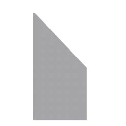 TraumGarten Sichtschutzzaun ACM Titangrau Schrägelement "SYSTEM BOARD"