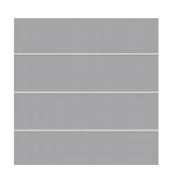 TraumGarten Sichtschutzzaun ACM Titangrau "SYSTEM BOARD XL"