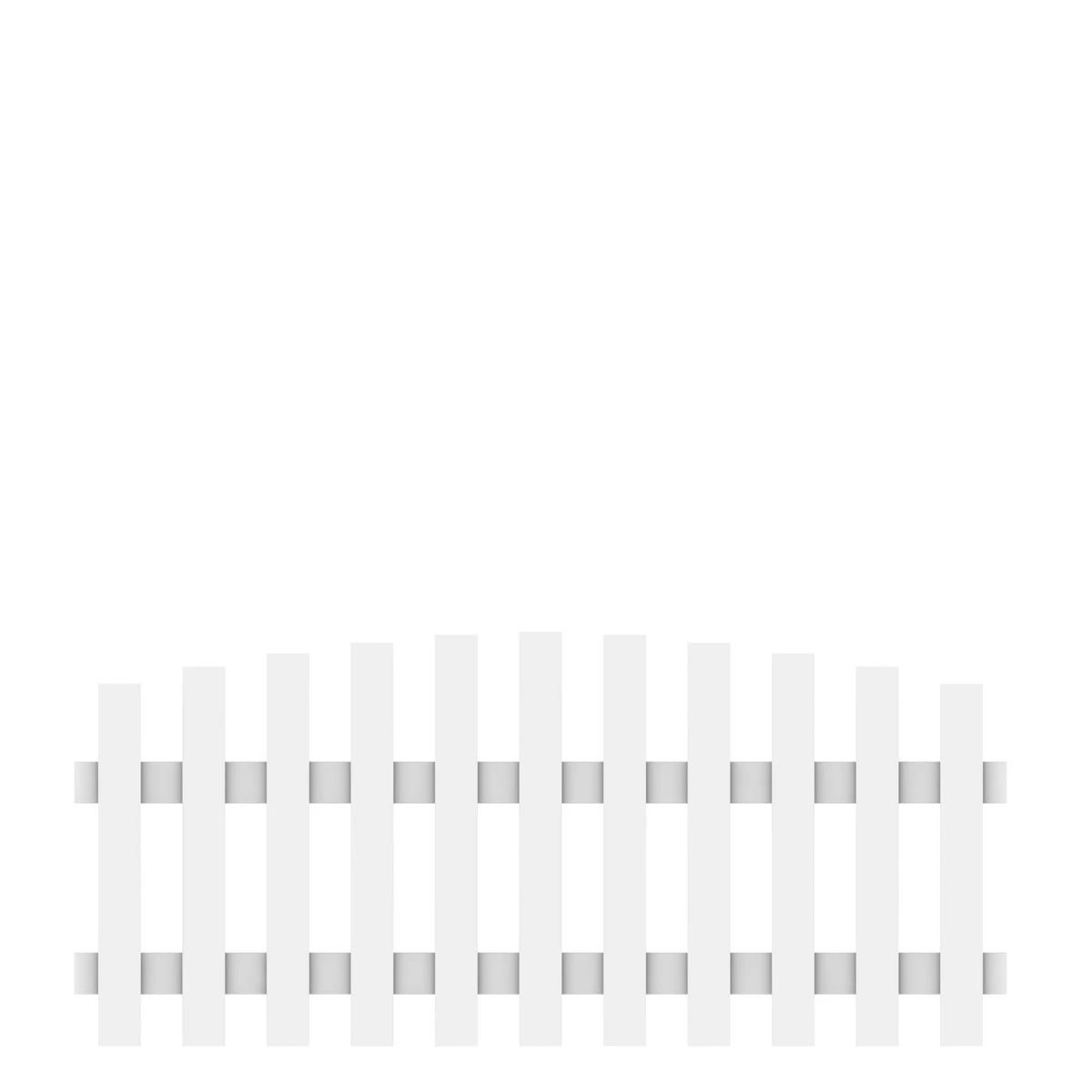 TraumGarten Vorgartenzaun Kunststoff Weiß Rund LONGLIFE CARA 1 TraumGarten Vorgartenzaun Kunststoff Weiß Rund LONGLIFE CARA