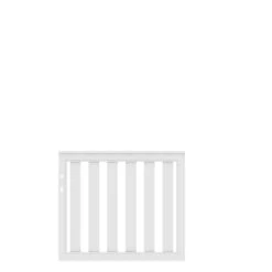 TraumGarten Tor Kunststoff Weiß Gerade LONGLIFE CLEO