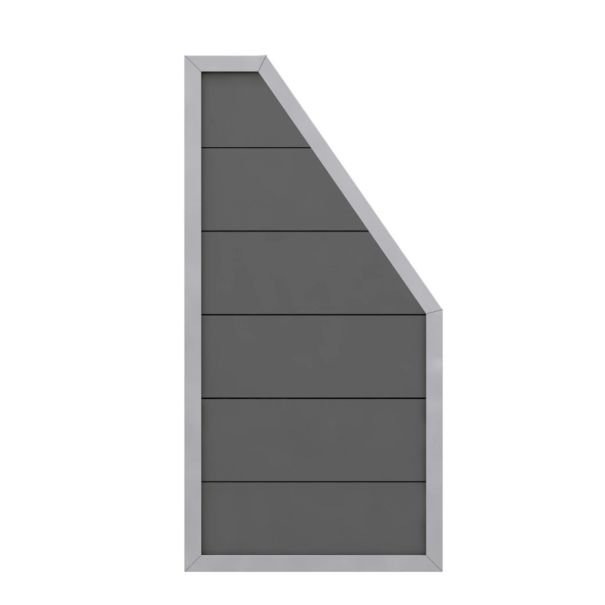 TraumGarten Sichtschutzzaun WPC Anthrazit "DESIGN WPC ALU" Anschluss 1 TraumGarten Sichtschutzzaun WPC Anthrazit "DESIGN WPC ALU" Anschluss
