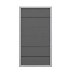 TraumGarten Sichtschutzzaun WPC Anthrazit "DESIGN WPC ALU"