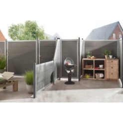 TraumGarten Tor WPC Silber/anthrazit Rechts DESIGN WPC ALU -GartenWelt Günstiges Geschäft 76245 snam dwpc anth s 13 1