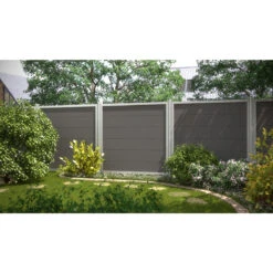 TraumGarten Tor WPC Silber/anthrazit Rechts DESIGN WPC ALU -GartenWelt Günstiges Geschäft 76245 snam dwpc anth s 21