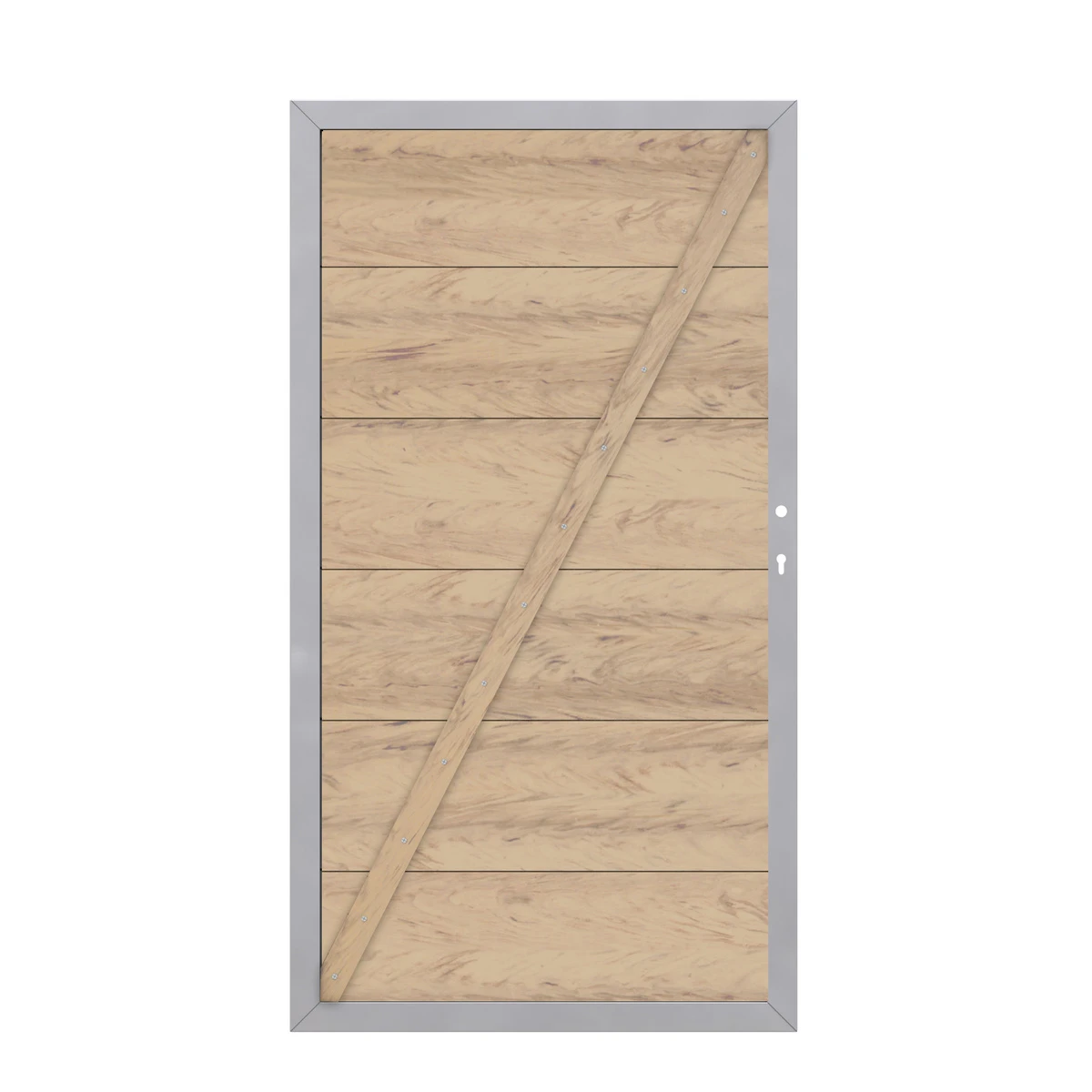 TraumGarten Tor WPC Silber/sand Links DESIGN WPC ALU 2 TraumGarten Tor WPC Silber/sand Links DESIGN WPC ALU – Bild 2